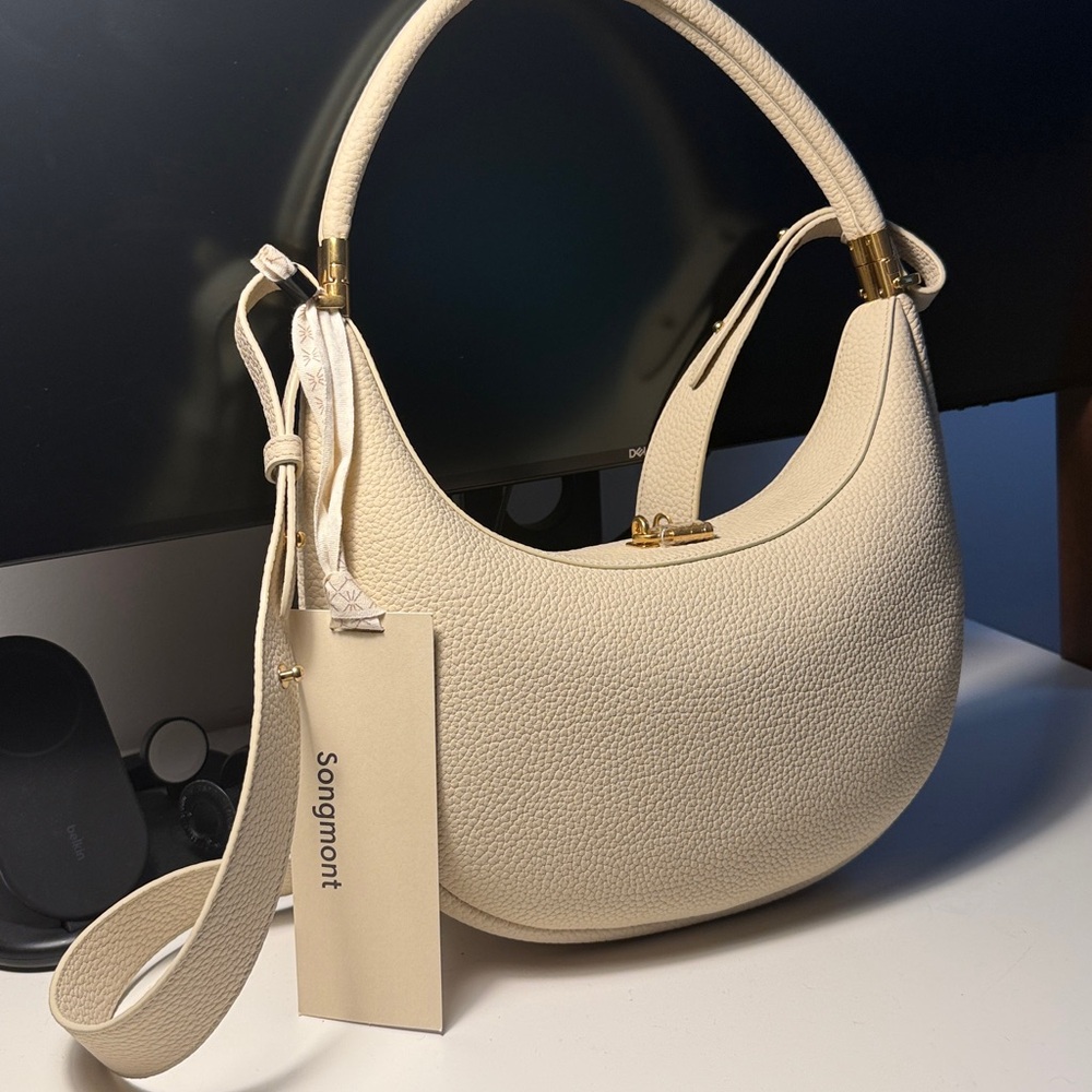Songmont Cream Shoulder Bag